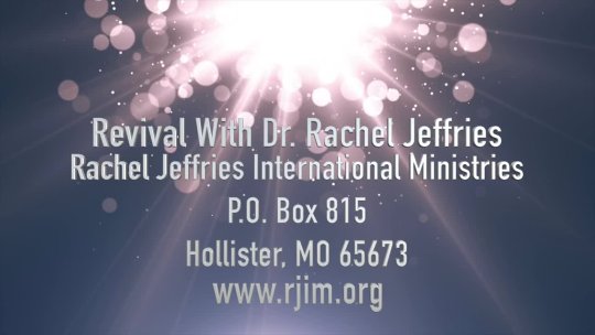 Dr. Rachel Jeffries Revival