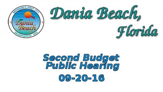 09 20 2016 Second Budget Public Hearing