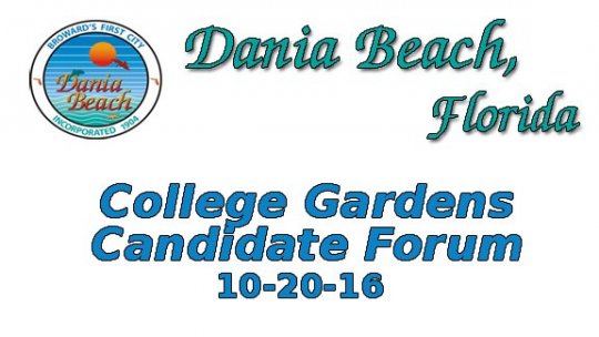 10 20 2016 College Gardens Candidate Forum