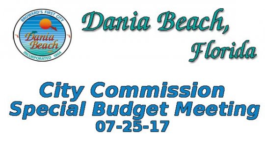 07-25-2017 Commission Special Budget Meeting
